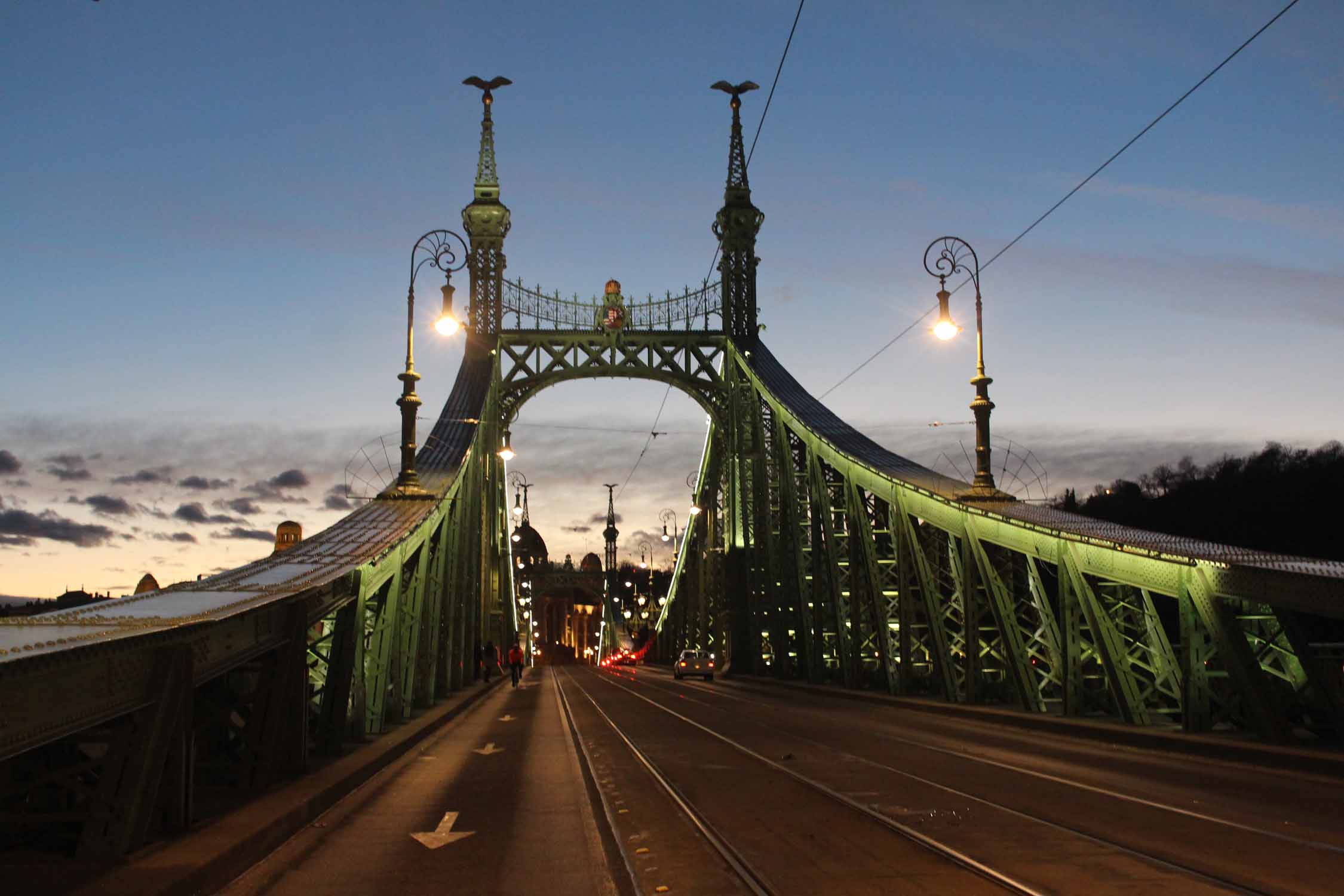 Budapest, pont de la Liberté, soir