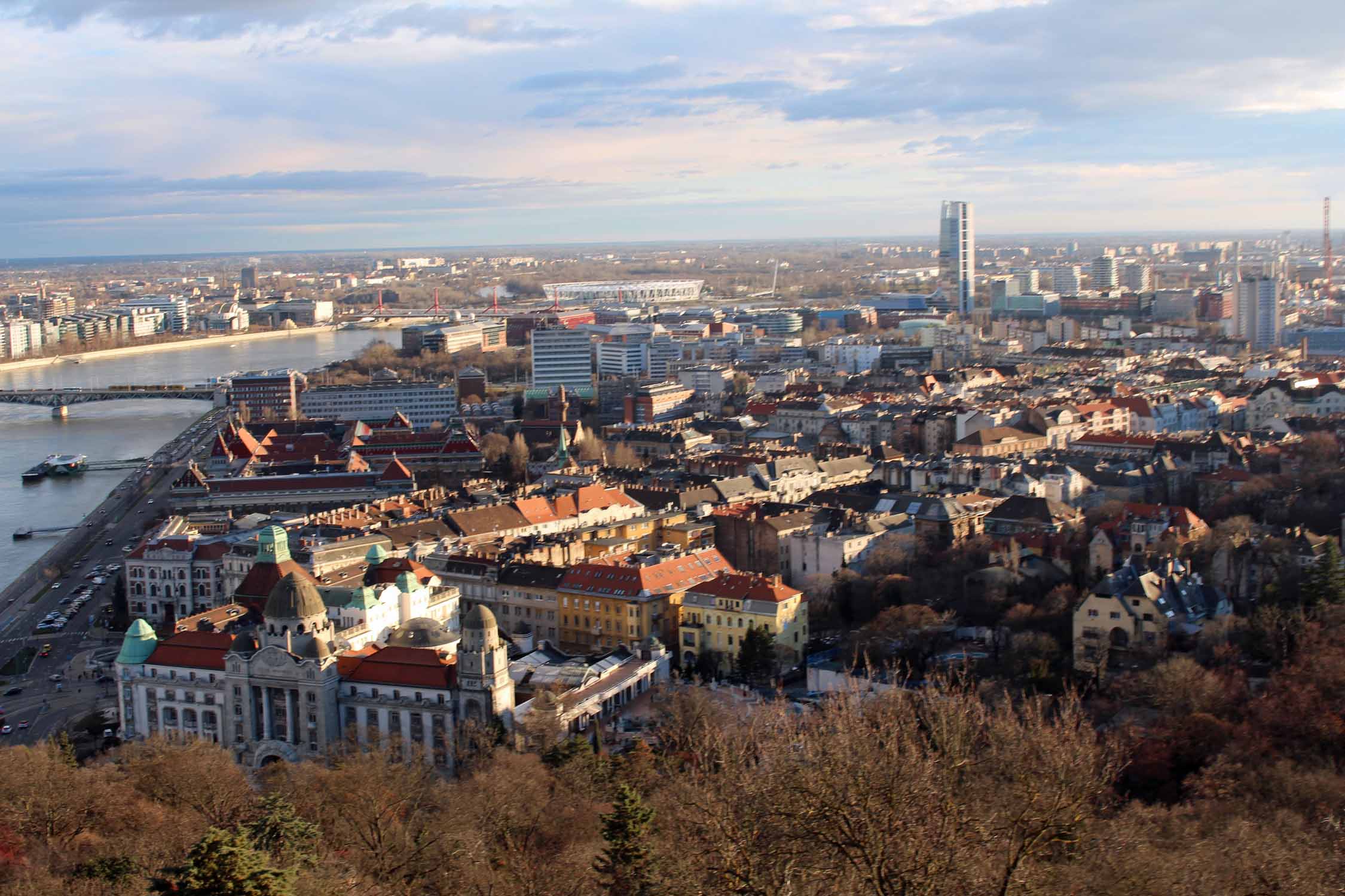 Budapest, mont Gellért, panorama