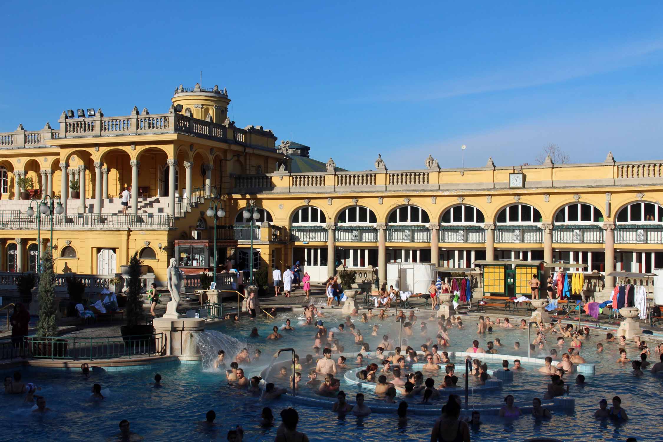 Budapest, Thermes Széchenyi, baignade