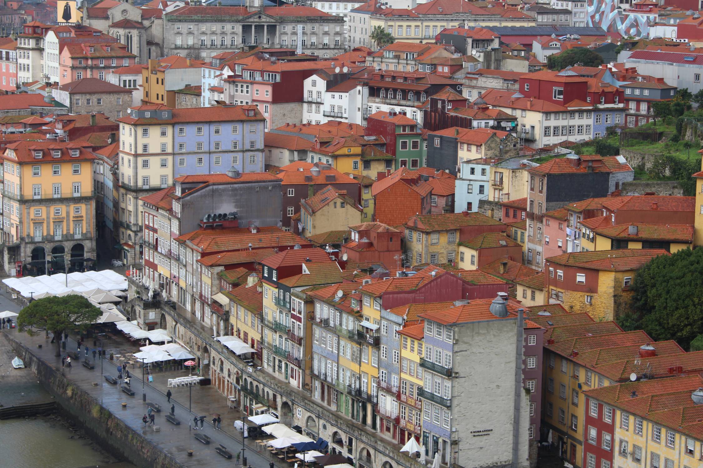 Porto, centre historique, maisons colorées