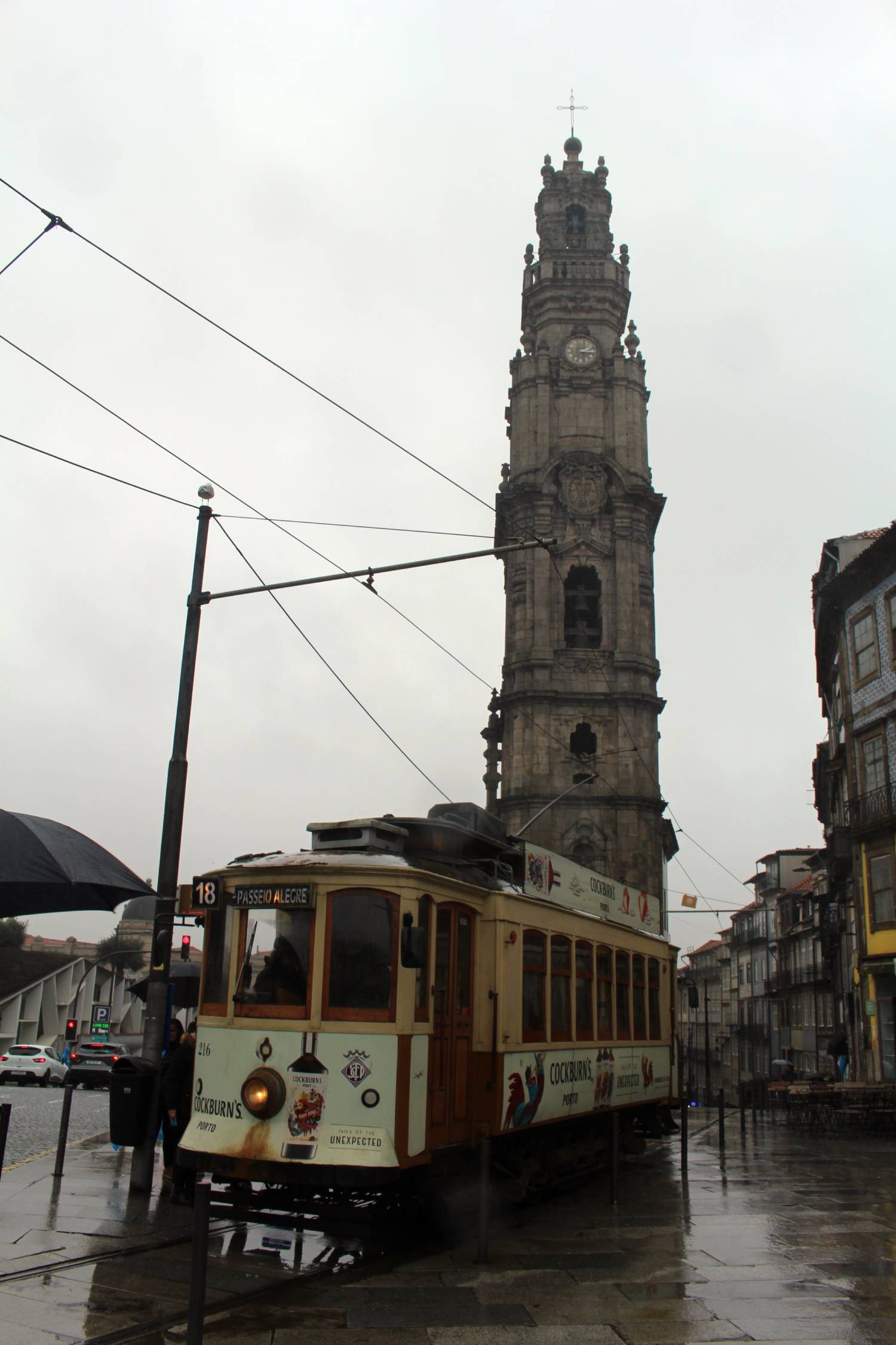 Porto, église des Clercs, clocher