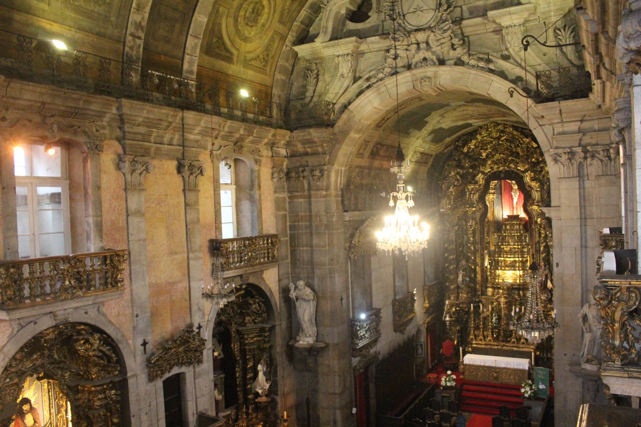 Porto, église de Carme, intérieur