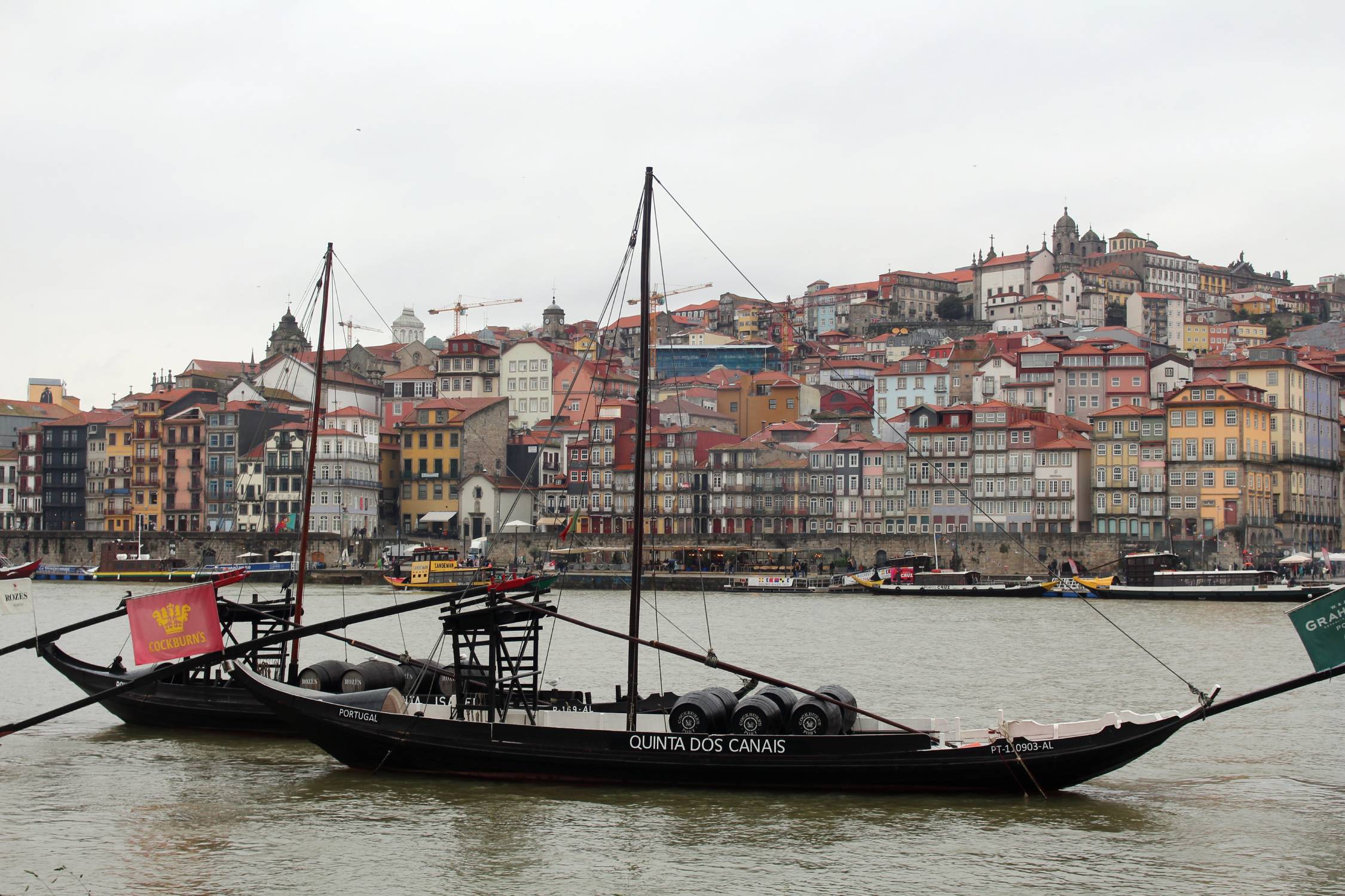 Porto, Gaia, centre historique, bateau