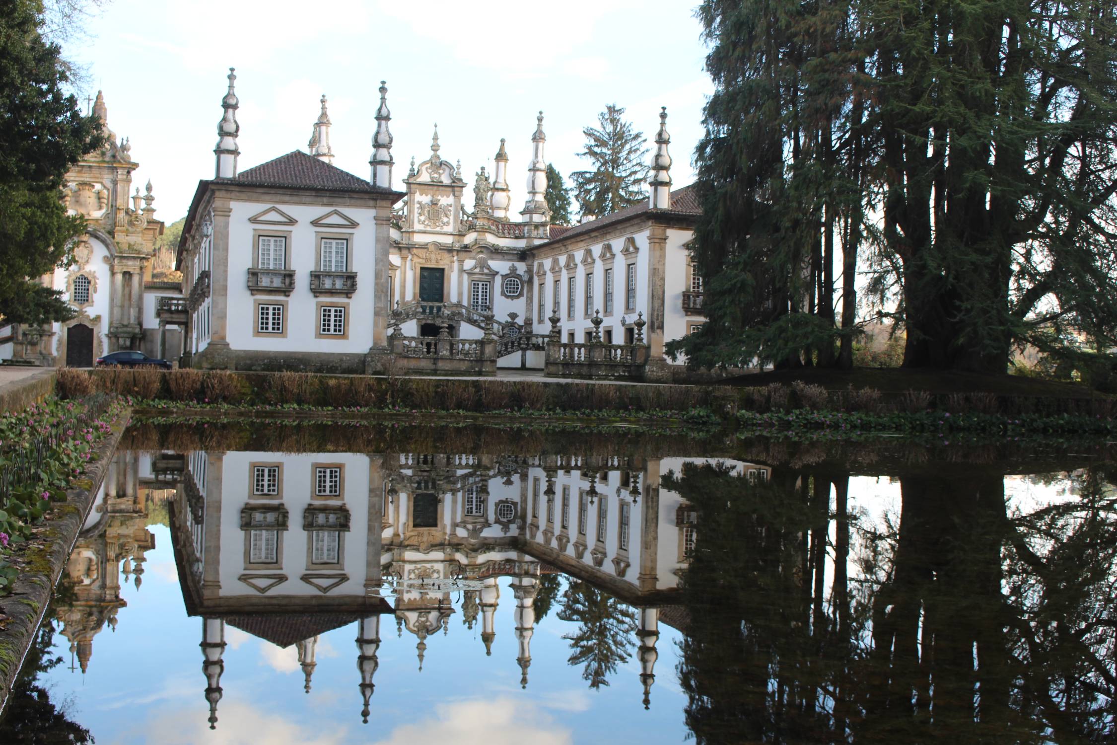 Manoir de Mateus, reflets